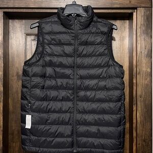 NWT Lands End women’s black puffer vest XL tall